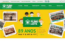 Tablet Screenshot of colegioplinioleite.com.br